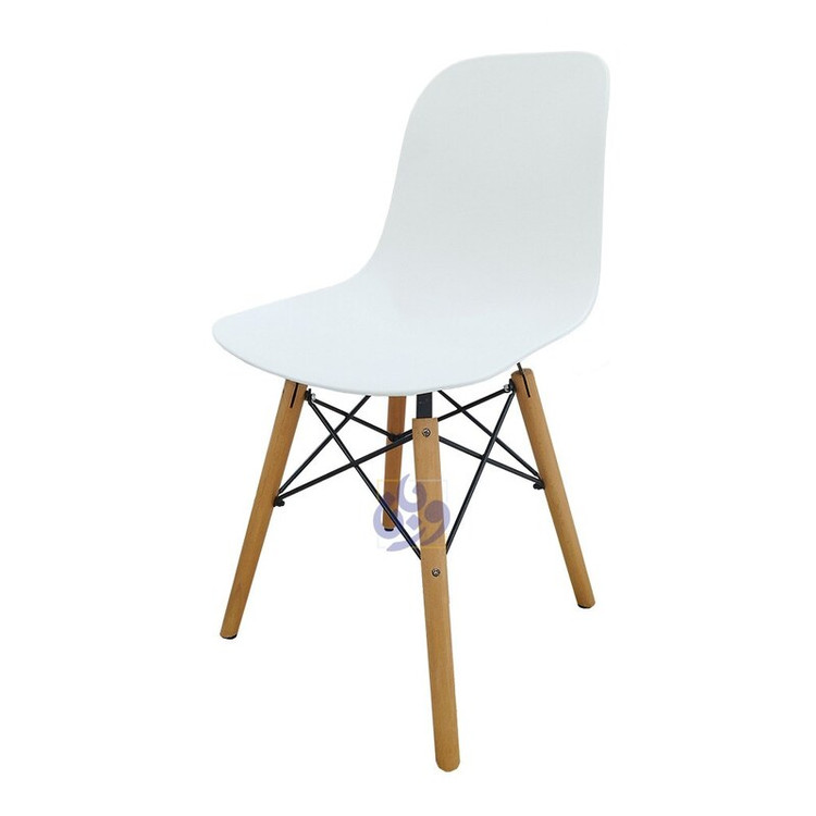 صندلی پایه ایفلی مدل سرو کد 001 (رنگ سفید و مشکی و طوسی)