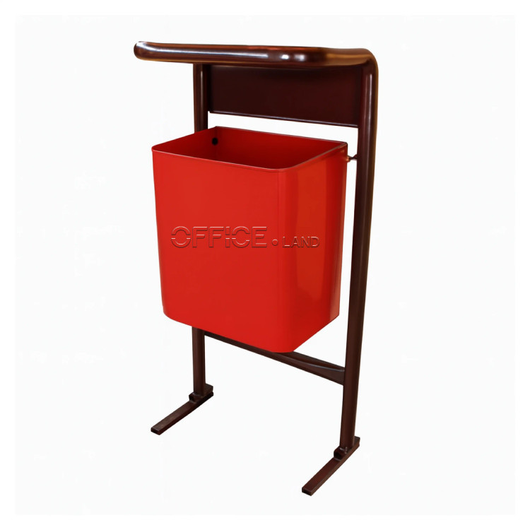 سطل زباله فلزی پارکی مدل M1 با طراحی مدرن و ضدزنگ