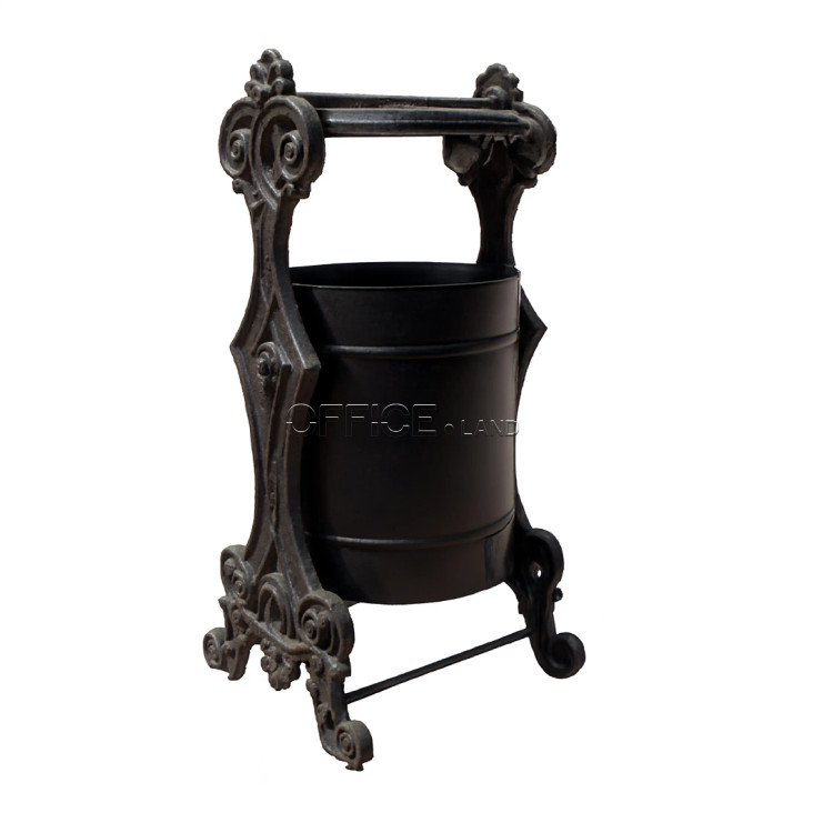 سطل زباله فلزی پارکی مدل M2 با طراحی مدرن و ضدزنگ