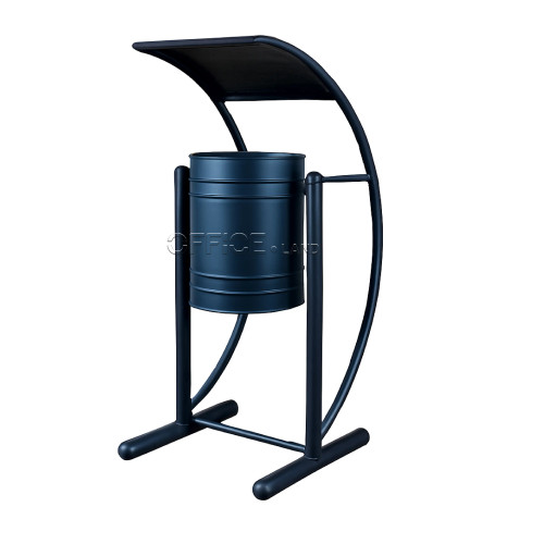 سطل زباله فلزی پارکی مدل M4 با طراحی مدرن و ضدزنگ