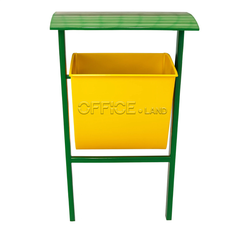 سطل زباله فلزی پارکی مدل M7 با طراحی مدرن و ضدزنگ