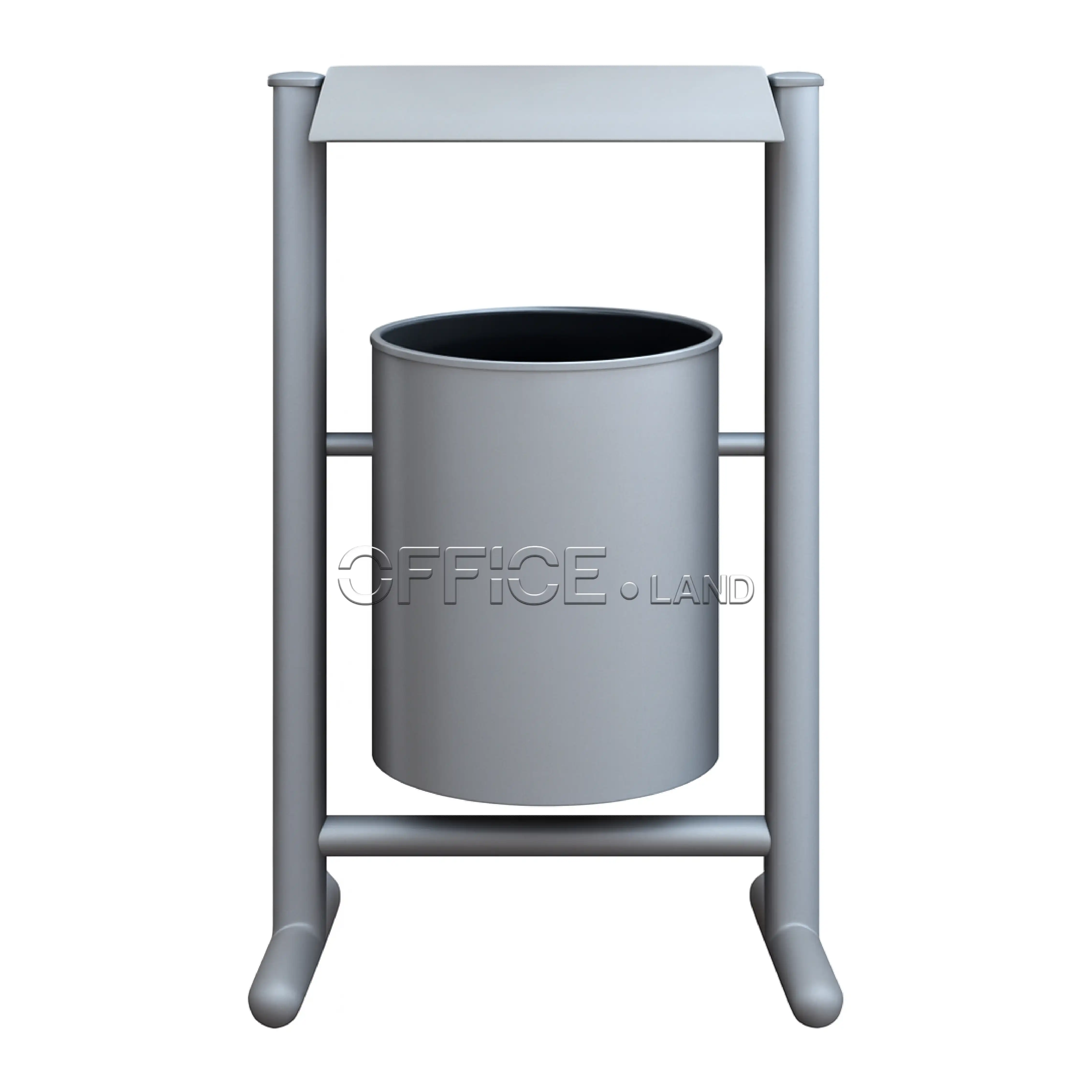 سطل زباله فلزی پارکی مدل M9 با طراحی مدرن و ضدزنگ