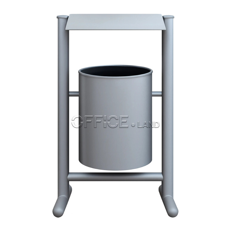 سطل زباله فلزی پارکی مدل M9 با طراحی مدرن و ضدزنگ