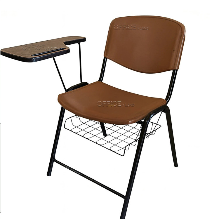 صندلی آموزشی دانشجویی ایدهآل با سبد رنگ قهوه ای