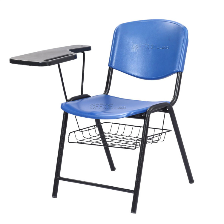 صندلی آموزشی دانشجویی ایدهآل با سبد رنگ آبی